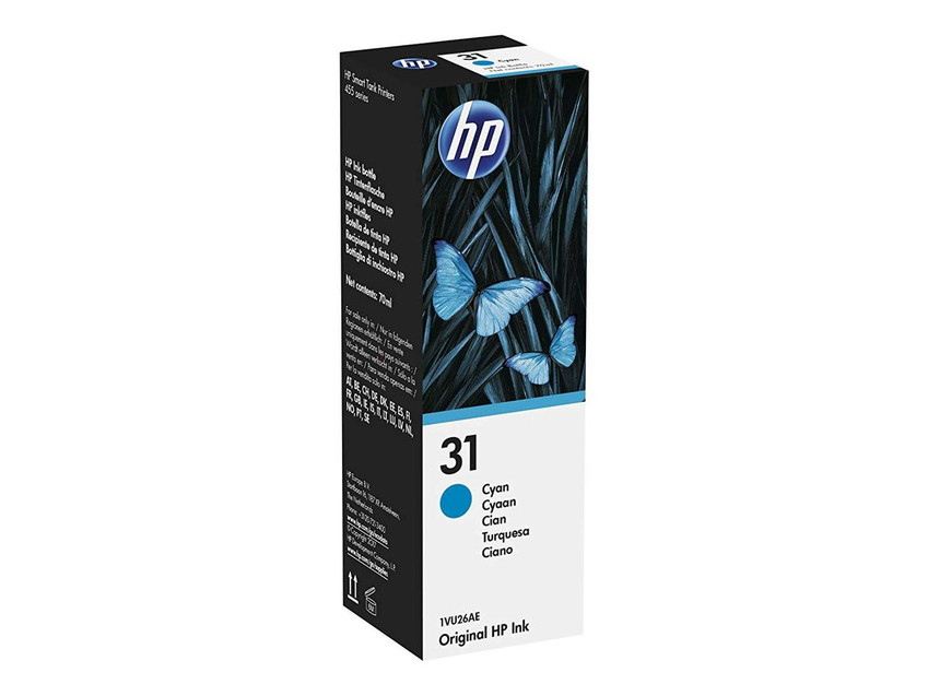  HP 31 Cyan Standard Capacity Ink Bottle (1VU26AE) 