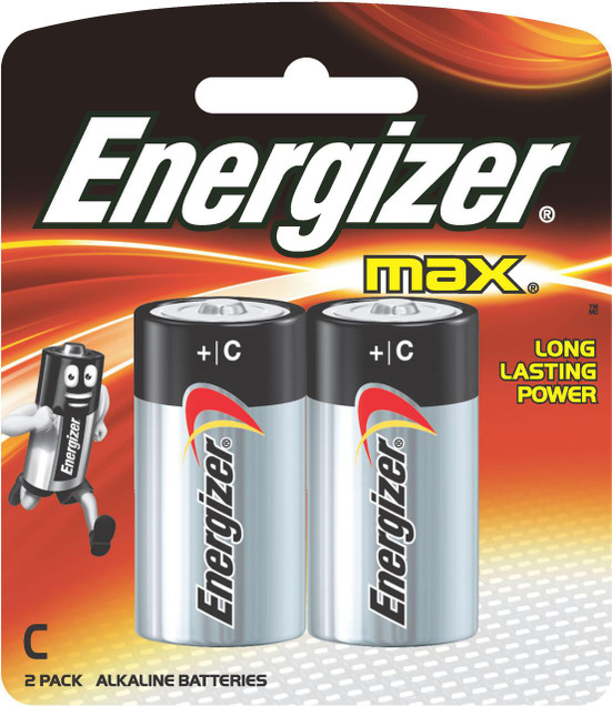  Energizer Max C Alkaline Batteries (Pack 2) - E300837800 