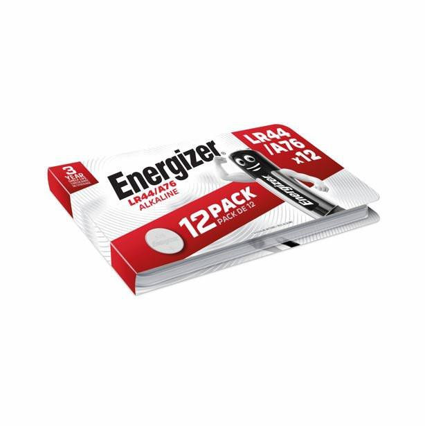  Energizer Alkaline LR44 Coin Cell  (Pack 12) - E303693200 
