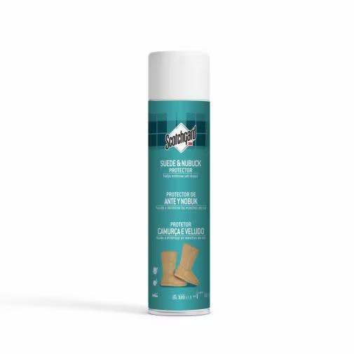 Scotchgard Leather & Suede Protect 400ml, aerosol spray can for protecting leather and suede items from stains and water damage.