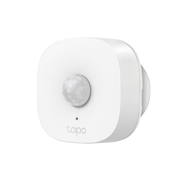 CW Office TP Link Tapo Smart Motion Sensor, white motion detector device for home automation and security.