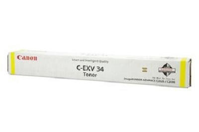 Cartouche De Toner Canon C-EXV 34 Jaune ORIGINALE - Pour Imprimante Canon - Neuf En Emballage