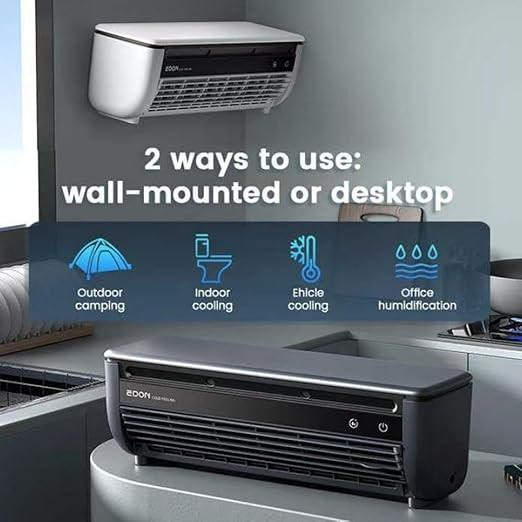 Edon E868T Wireless Portable Instant Chill Mist Cooling Fan