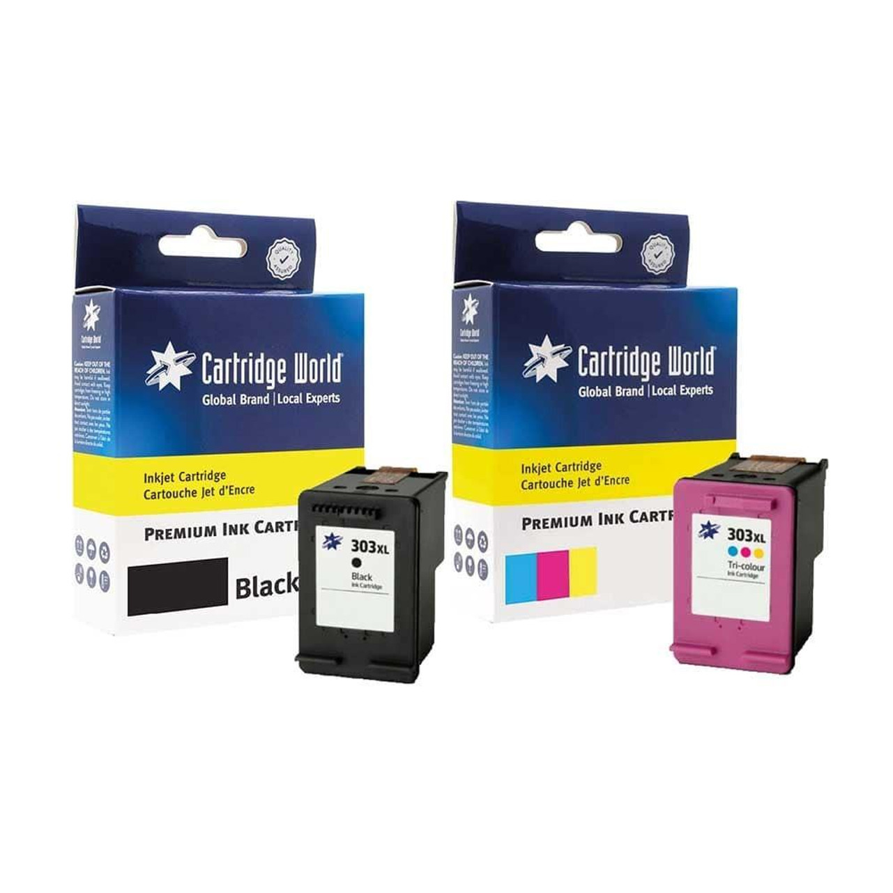 HP High Capacity Multipack Black, Tri-Colour Ink Cartridges 303XL