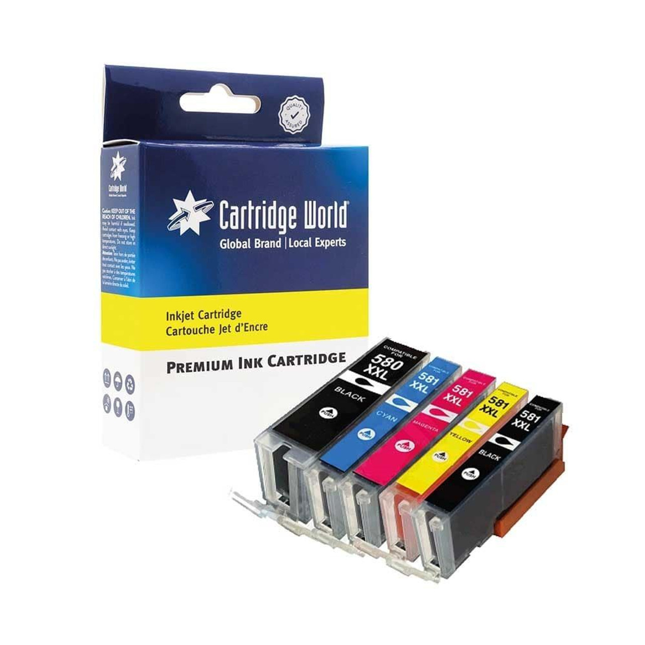 Compatible with Canon PGI-580XXL/CLI-581XXL Multipack