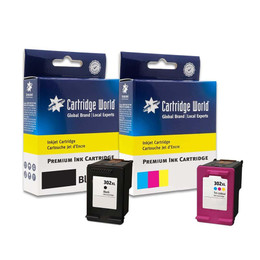 Cartridge World Compatible with HP 302 XL Multipack Black/Colour