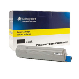Cartridge World Compatible with Oki 43487712 Black Toner