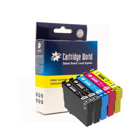 Cartridge World Compatible with Epson 604XL Multipack ink cartridges (BK x 2, C, M, Y) 