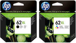 HP Original HP 62XL High Capacity Black & Tri-Colour Ink Cartridge Multipack 