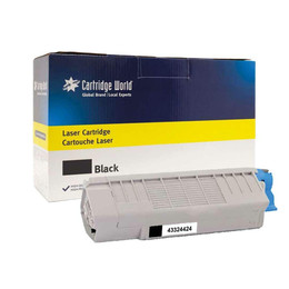Cartridge World Compatible with Oki 43324424 Black Toner