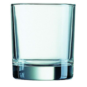 CW Office ValueX Glass Squat Tumbler 10.5oz PK6, clear glass tumbler for beverages.