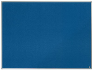 CW Office ValueX Noticeboard Felt 1200x900mm Blue, blue felt noticeboard for office use with aluminum frame.