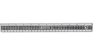 CW Office ValueX Ruler Shatter Resistant PK24, clear plastic double-sided measuring ruler with metric and imperial measurements.