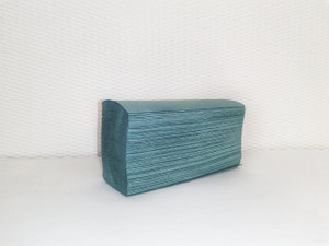 CW Office ValueX Z Fold Hand Towel 1 Ply BL PK3000, a stack of blue single-ply folded hand towels for office or commercial use.