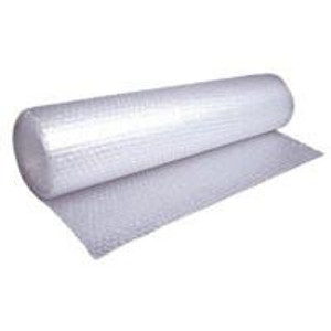 CW Office Jiffy Small Bubble Wrap 750mmx75m Clear, roll of transparent bubble wrap for cushioning and packaging protection.