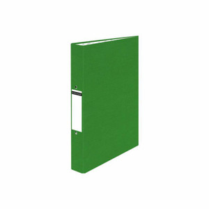 CW Office ValueX Ringbinder POB A4 GN BX10, green A4-sized ringbinder for organization and office use.