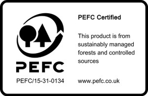 Post-it Notes 76x76mm Canary Yellow Promo Pack 100 Sheets per Pad, yellow sticky notes with PEFC certification label indicating sustainable forestry sourcing.