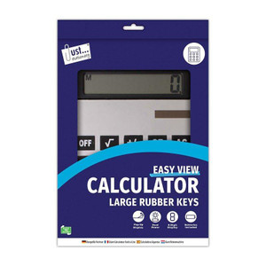CW Office Giant A4 Calculator, large digital display and rubber keys in packaging.