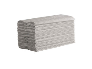 CW Office 2 ply white luxury C fold hand towels, stacked white hand towels with a textured surface, 2400 count pack for commercial and office use.
