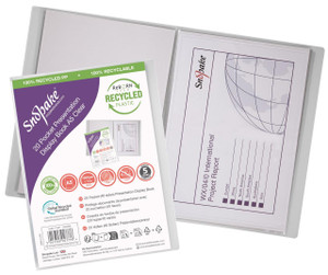 CW Office Presentation Display Book 20 pocket / 40 sides to view A5 Clear - Transparent presentation folder with multiple pockets for documents.
