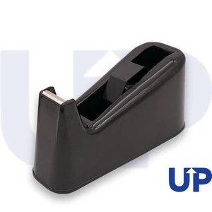 CW Office UP XL Tape Dispenser - Black, a black tape dispenser designed for office use with an ergonomic shape for easy tape dispensing.