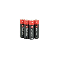 Verbatim (49501) AA Battery Alkaline 4 Pack Shrink Wrap