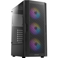 ANTEC AX20 Case, Black, Mid Tower, 1 x USB 3.0 / 2 x USB 2.0, Tempered Glass Side Window Panel