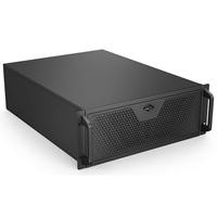 Various Codegen CSCG4U600GP 4U Rackmount Server Case, 600mm Deep, SSI-EEB/E-ATX/ATX/Micro-ATX Compatible, 8 PCI Expansion Slots, black metal server chassis with front ventilation and handles.