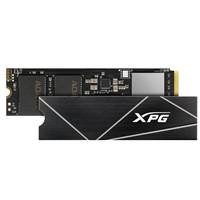 Various Adata XPG GAMMIX S70 Blade 1TB NVMe SSD, M.2 interface with heatsink, PCIe Gen4, 2280 form factor, showing the black and silver design with XPG logo and gold connector edge.