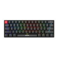Various Marvo Scorpion KG933G Saber 61 Wired Mechanical RGB 60% UK Layout Gaming Keyboard (Black), compact black gaming keyboard with RGB backlit keys and mechanical switches.
