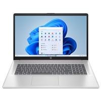 Various HP 17-cp2009na Laptop, 17.3 Inch Full HD Screen, AMD Ryzen 3-7320U Processor, 8GB RAM, 512GB SSD, Radeon Graphics, Windows 11 Home, opened laptop displaying desktop screen.