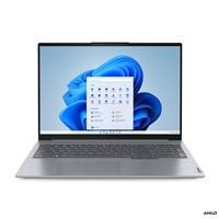 Various Lenovo ThinkBook 16 Laptop, 16 Inch WUXGA 1920x1200 IPS Screen, AMD Ryzen 3 7330U, 16GB RAM, 256GB SSD, AMD Radeon Graphics, Windows 11 Pro, open with display showing desktop interface.