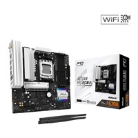 ASRock A620AM Pro RS WiFi AMD Socket AM5 Motherboard, 4x DDR5 Slots, 3x M.2 Socket, 2.5GbE LAN, Wi-Fi 6E, 1x HDMI Port / 1x DisplayPort
