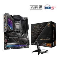 ASRock X870E TAICHI AMD AM5 Socket Motherboard, E-ATX, 4x DDR5 Slots, 4x M.2 Sockets, Fitted I/O Shield, 5GbE LAN, Wi-Fi 7