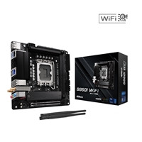 ASRock B860I WiFi Intel 1851 Socket Motherboard, Mini-ITX, 2x DDR5 Slots, 2x M.2 Socket, 2.5GbE + 1GbE LAN, Wi-Fi 6E
