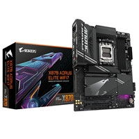 Gigabyte X870 AORUS ELITE WIFI7 AMD AM5 Socket Motherboard, ATX, 4x DDR5 Slots, 4x M.2 Sockets, Fitted I/O Shield, 2.5GbE LAN, Wi-Fi 7