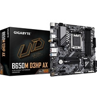 Gigabyte B650M D3HP AX Ultra Durable AMD AM5 Socket Motherboard, Micro-ATX, 4x DDR5 Slots, 2x M.2 Sockets, 2.5GbE LAN, Wi-Fi 6E