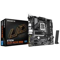Various Gigabyte B760M DS3H WIFI6E GEN5 Intel 1700 Socket Motherboard, Micro-ATX form factor, featuring 4 DDR5 RAM slots, 2 M.2 slots, 2.5GbE LAN port, and built-in Wi-Fi 6E.