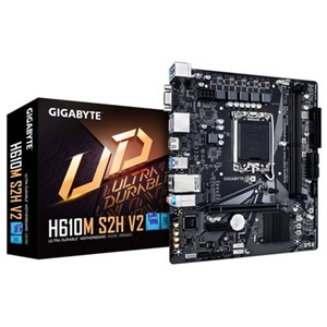 Gigabyte H610M S2H V2 Intel 1700 Socket Motherboard, Micro-ATX, 2x DDR5 Slots, 1x M.2 Socket, GbE LAN