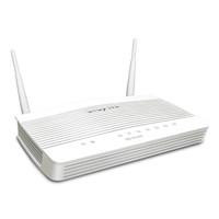 Various DrayTek V2763AC-K Vigor 2763ac Wireless 5 AC SoHo Firewall VDSL/ADSL Modem Router, white compact networking device with antennas for high-speed internet connectivity.