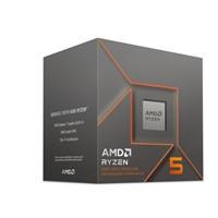 Various AMD Ryzen 5 8500G 3.5GHz 6 Core AM5 Processor, 12 Threads, with Wraith Stealth Cooler in retail packaging.