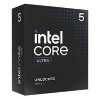 Various Intel Core Ultra 5 225F 2.7GHz up to 4.9GHz 10 Core Processor, 14 Threads, LGA 1851 Arrow Lake Processor, 20MB Cache, 65w, product packaging box with black and blue design.