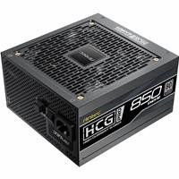 Various Antec HCG850 PRO Platinum ATX 3.1 Power Supply - 850W, Fully Modular, 80 PLUS Platinum Certified, Silent Fan, High-Performance Gaming PSU, front view showing power connectors and branding