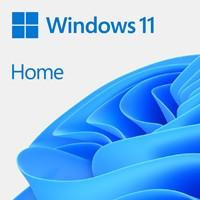 Various Microsoft Windows 11 Home 64bit English OEI DVD Operating Software, product packaging with Windows 11 logo and blue wave design
