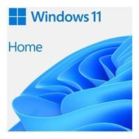 Various Microsoft Windows 11 Home 64bit All Language ESD, product packaging and digital download icon.