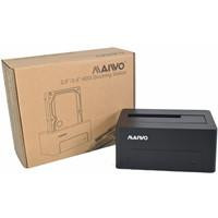 Various Maiwo 2.5 / 3.5 inch USB 3.0 Hard Drive Dock, black external hard drive docking station with packaging box.