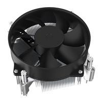 Various Low Profile CPU Cooler With 92mm PWM Fan For Intel Platform, black compact cooling fan with metal mounting brackets and heatsink for efficient CPU temperature management