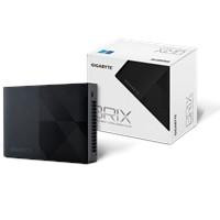 Various Gigabyte BRIX (GB-BN1P-N200) Barebone Kit, Intel N200 3.2GHz Quad Core CPU, 1 x DDR4 SO-DIMM Slot, 2 x M.2 2280 Slots - image showing the compact black barebone kit with its packaging box.