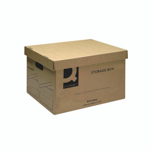 Q-Connect Storage Box Brown PK10