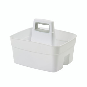 Whitefurze Craft Caddy W/Handle WHT